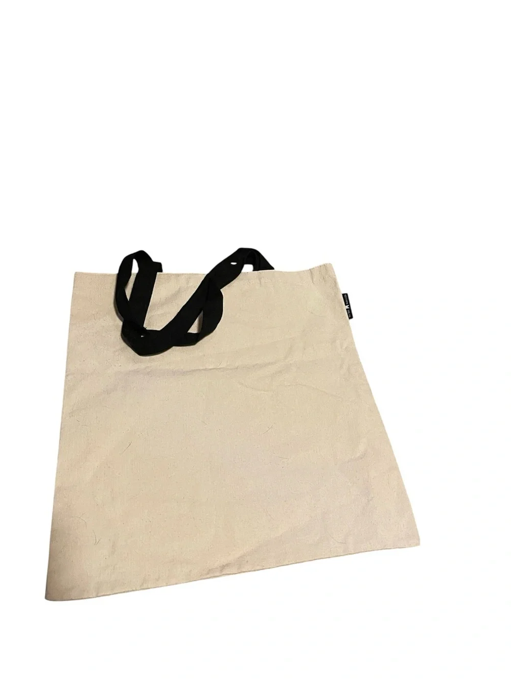 Out of Print Cream Tote with Black Cat Design